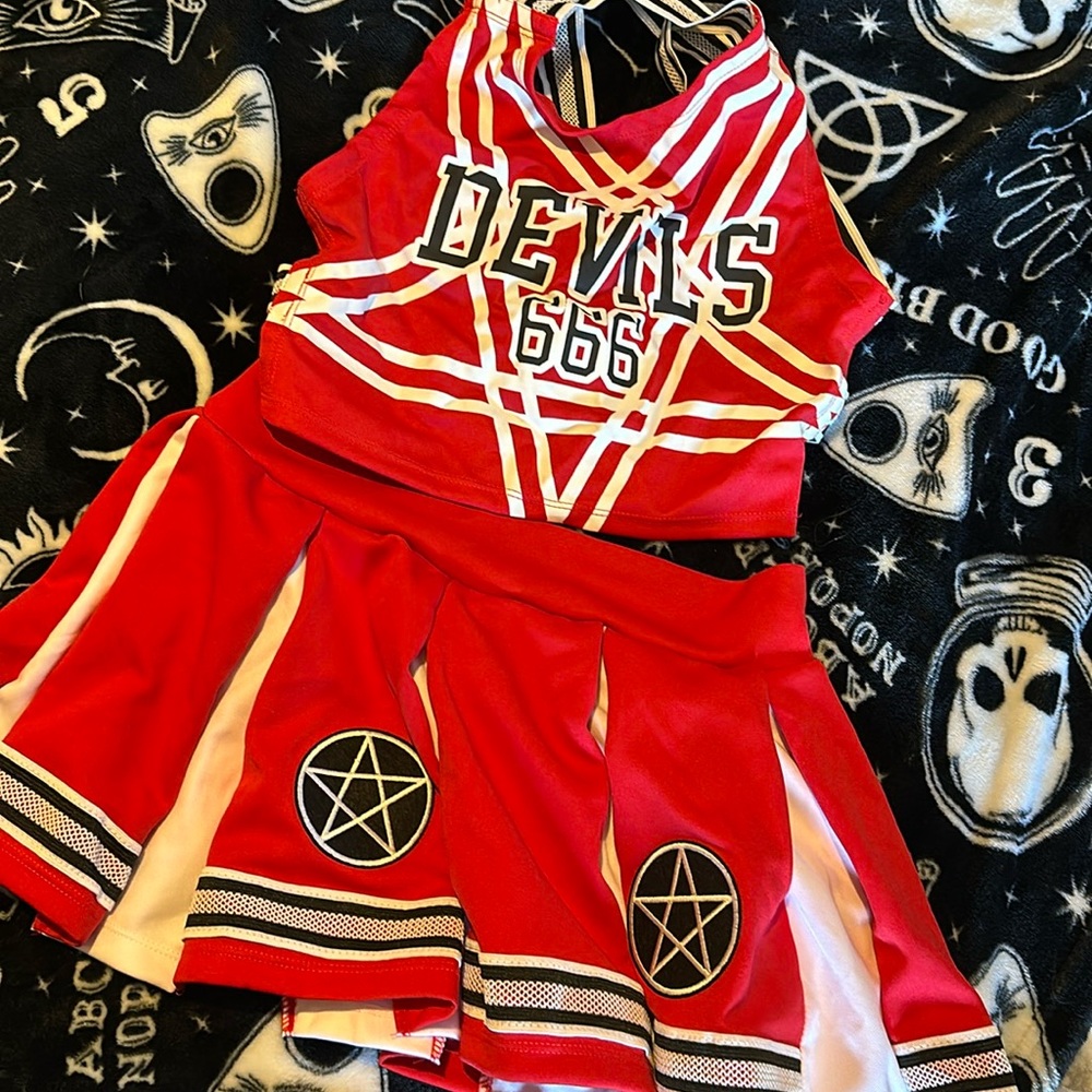 Dolls Kill XS Devils Cheer Outfit